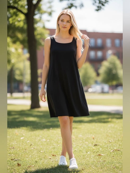 Princess Polly Dresses & Skirts - Princess Polly Classic Black Sleeveless A-Line Dress | New without Tags